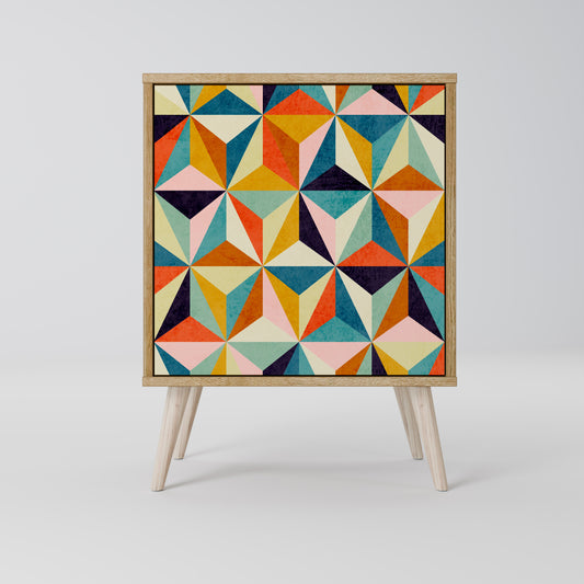 TESSELATE TREASURES 1-Door Sideboard in Oak Effect