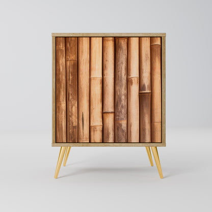 NATURAL WOOD 1-Door Sideboard in Oak Effect