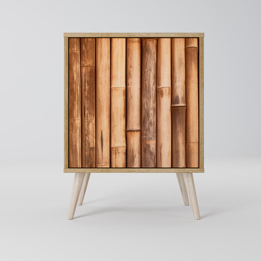 NATURAL WOOD 1-Door Sideboard in Oak Effect