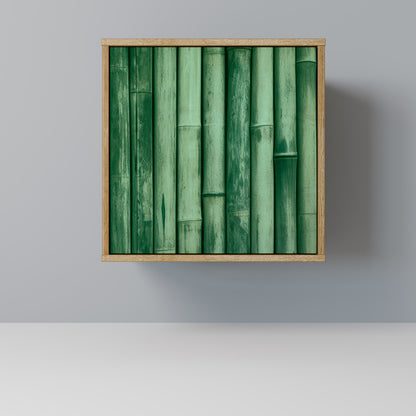 NATURAL GREEN 1-Door Sideboard in Oak Effect