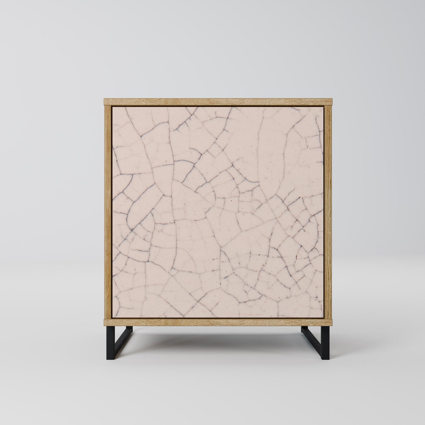 CERAMIC TEXTURE Madia a 1 anta effetto rovere