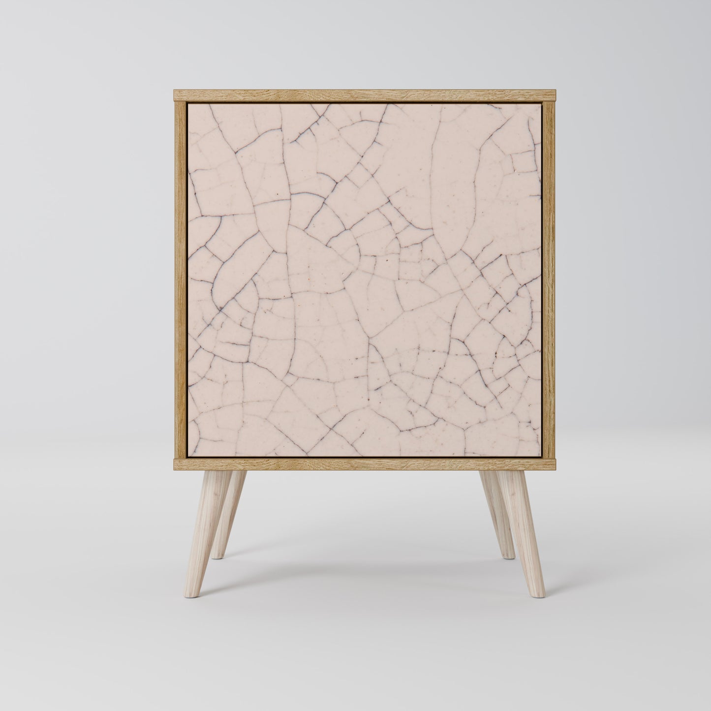 CERAMIC TEXTURE Madia a 1 anta effetto rovere