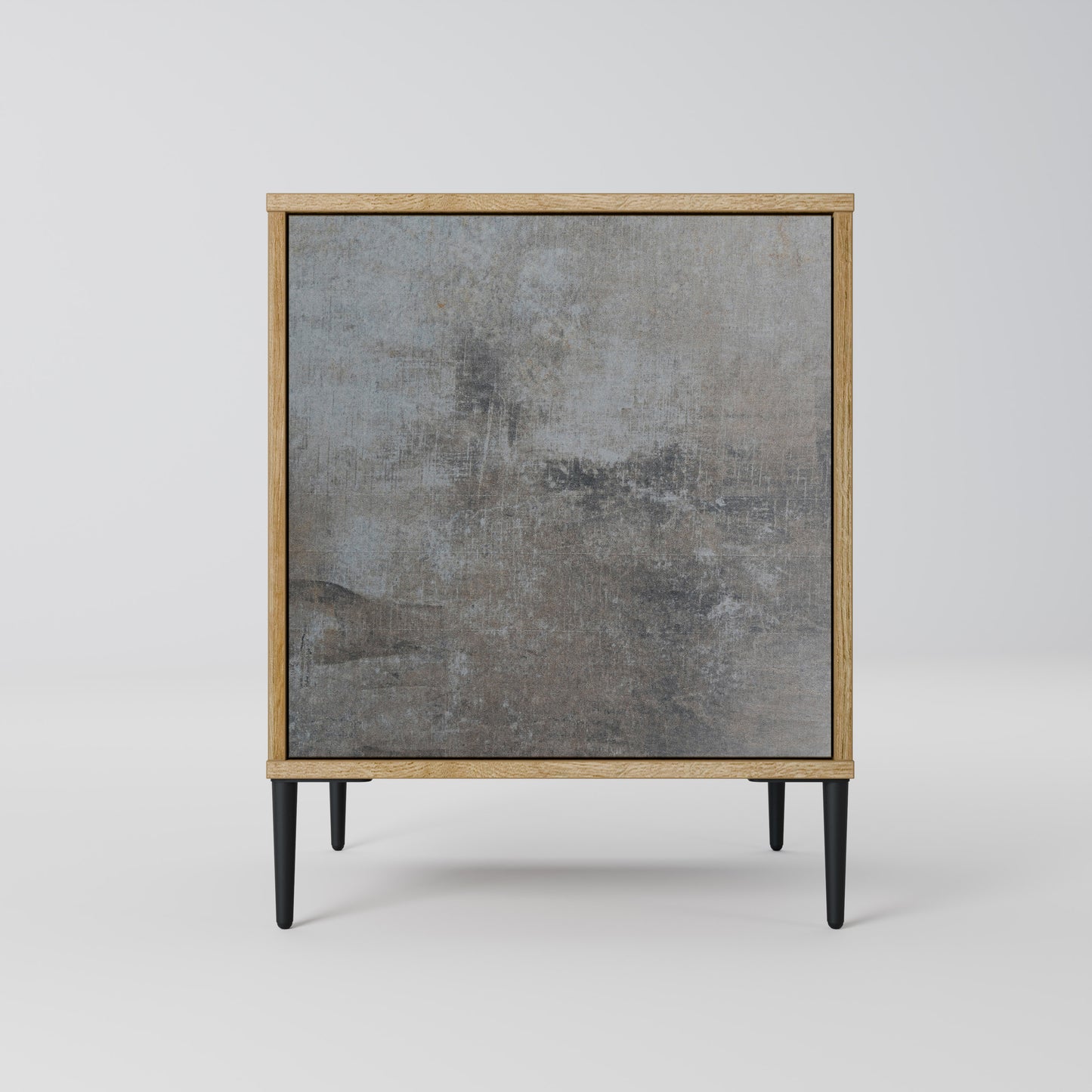CONCRETE WALL 1-Door Sideboard in Oak Effect