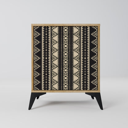 AZTEC 1-Door Sideboard in Oak Effect