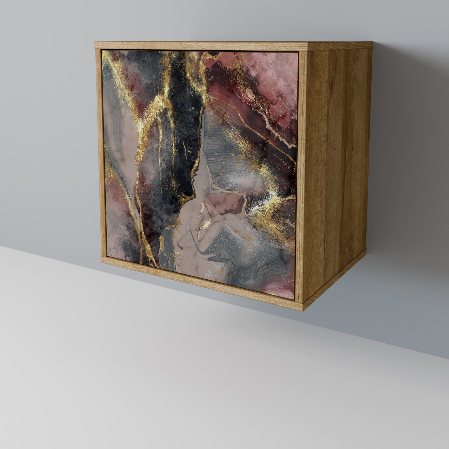 GOLDEN TIDES 1-Door Sideboard in Oak Effect