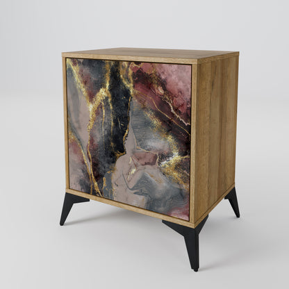 GOLDEN TIDES 1-Door Sideboard in Oak Effect