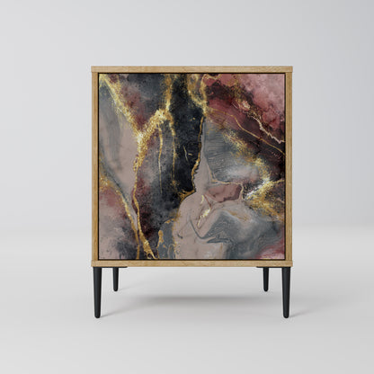 GOLDEN TIDES 1-Door Sideboard in Oak Effect