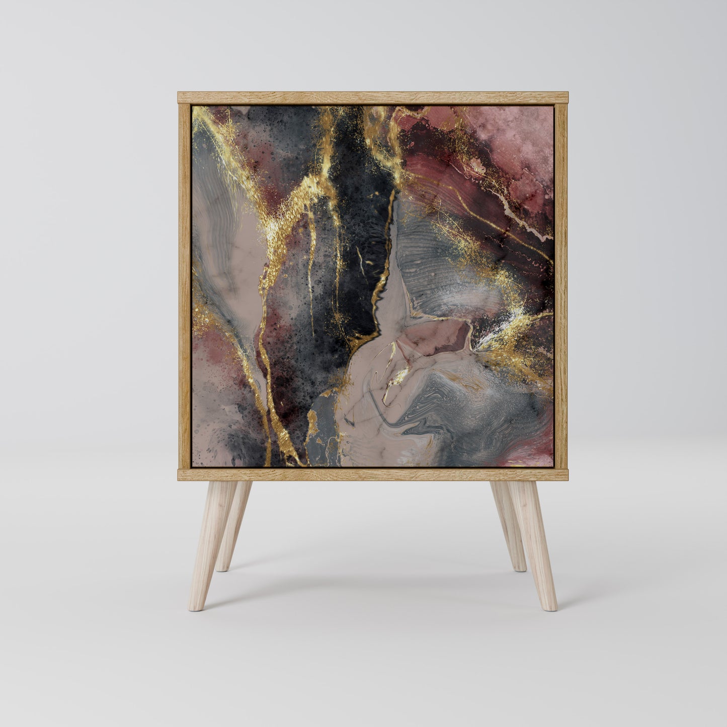 GOLDEN TIDES 1-Door Sideboard in Oak Effect