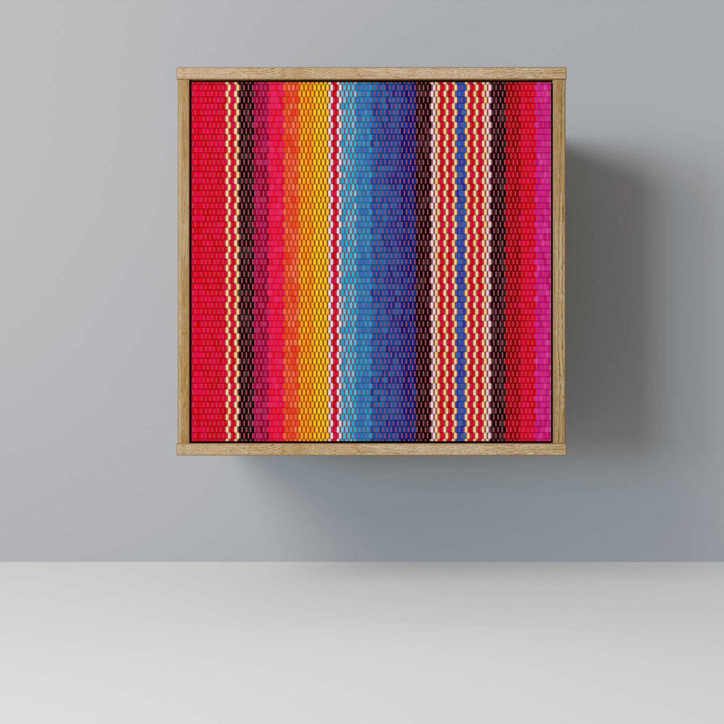 ETHNIC MEXICAN 1-Door Sideboard in Oak Effect