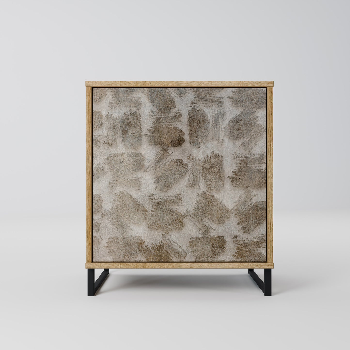 SLIGHTLY BLURRED 1-Door Sideboard in Oak Effect