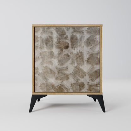 SLIGHTLY BLURRED 1-Door Sideboard in Oak Effect