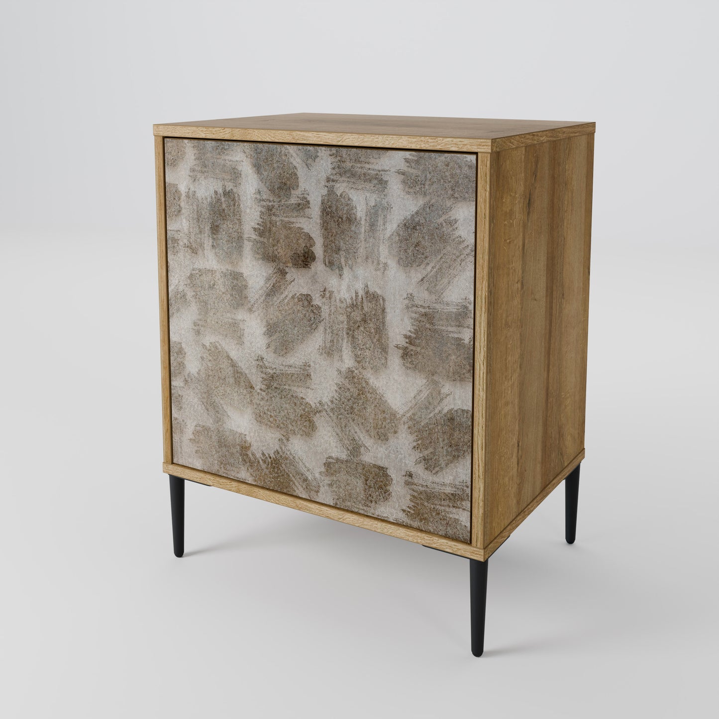 SLIGHTLY BLURRED 1-Door Sideboard in Oak Effect