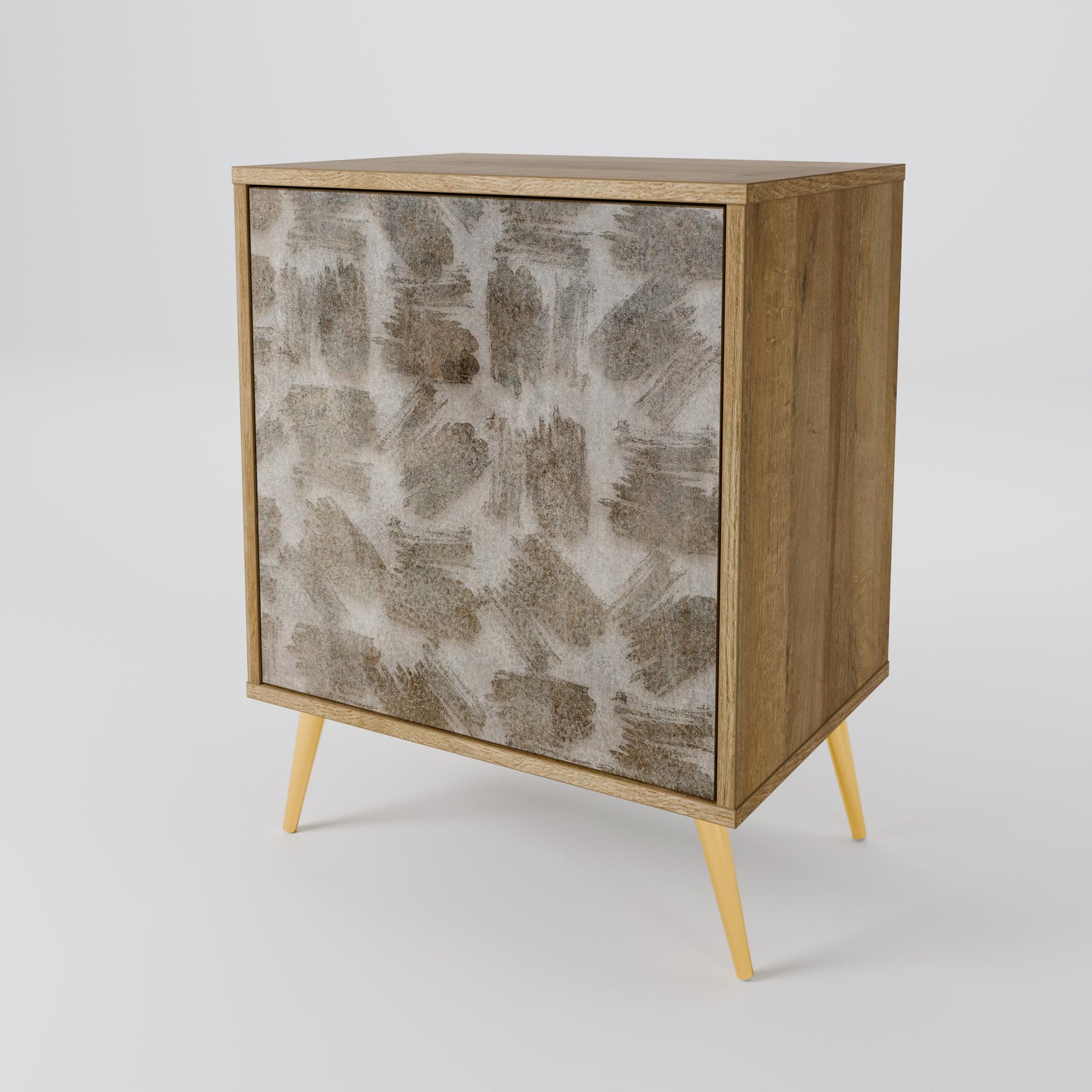 SLIGHTLY BLURRED 1-Door Sideboard in Oak Effect