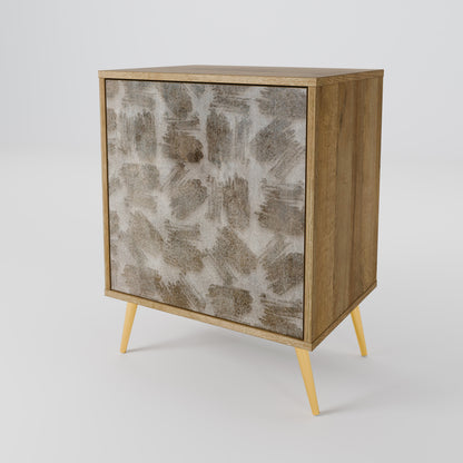 SLIGHTLY BLURRED 1-Door Sideboard in Oak Effect