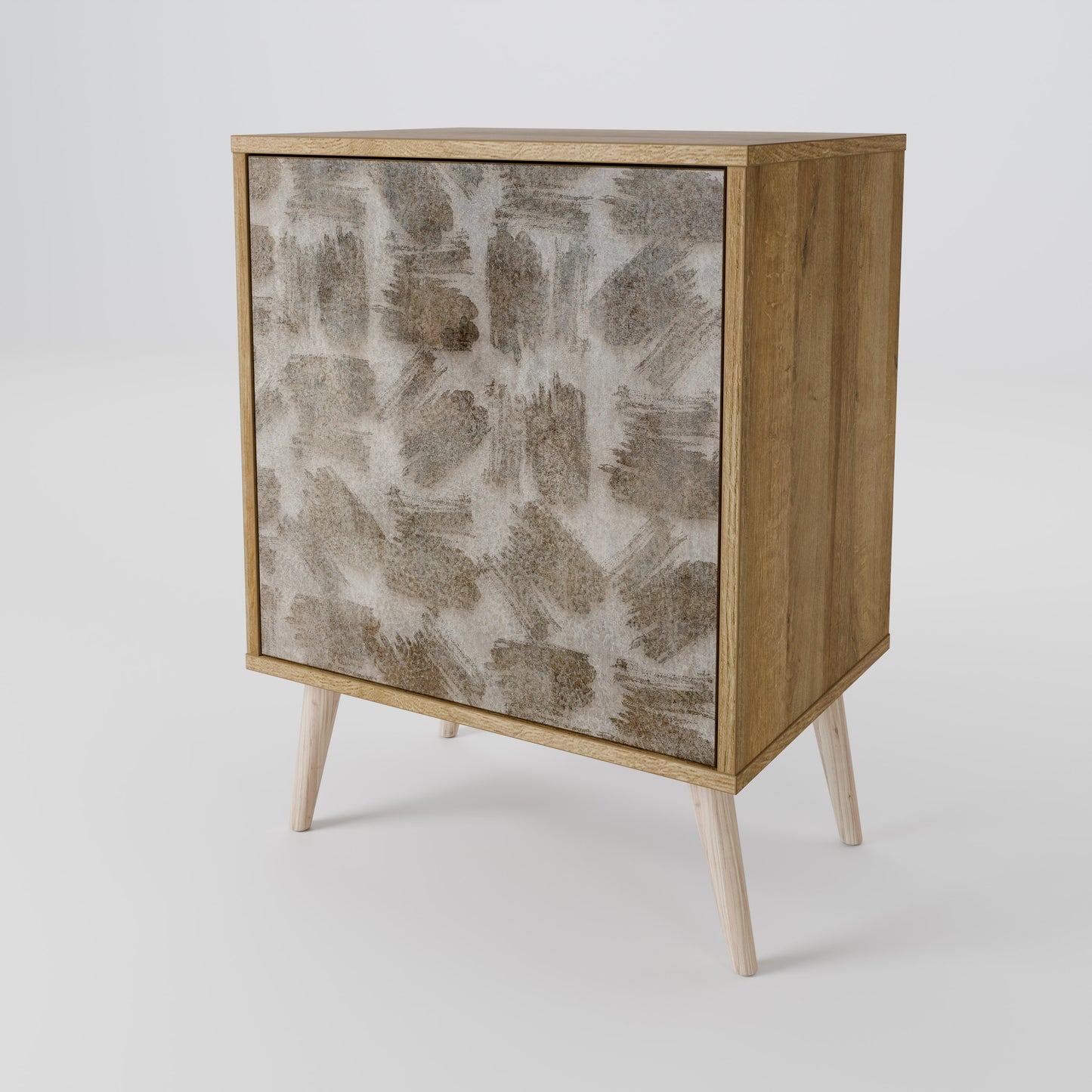 SLIGHTLY BLURRED 1-Door Sideboard in Oak Effect
