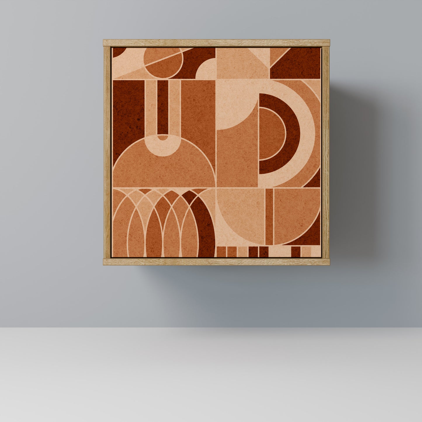 PRISM MOSAIC 1-Door Sideboard in Oak Effect