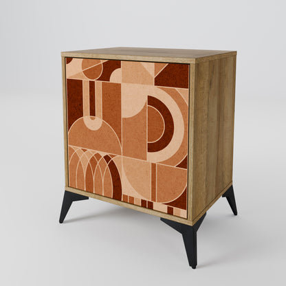 PRISM MOSAIC 1-Door Sideboard in Oak Effect