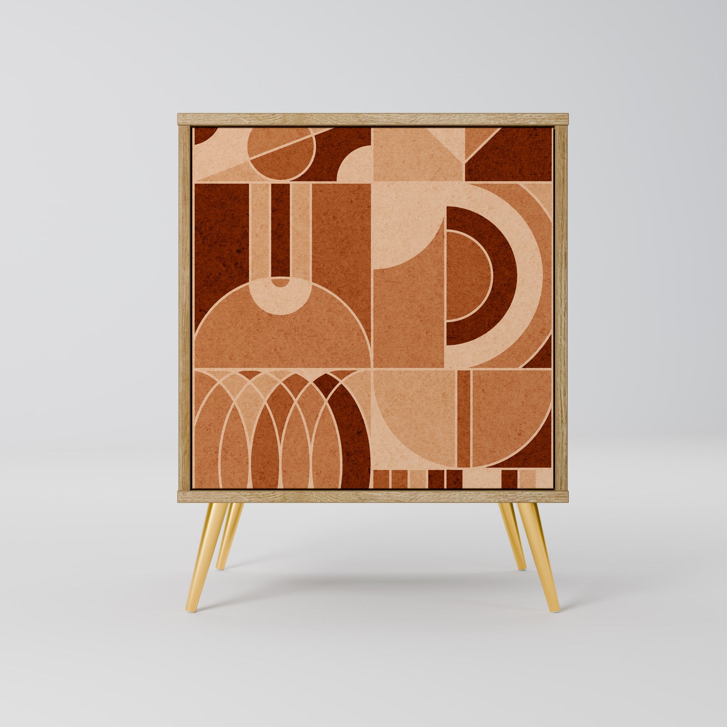 PRISM MOSAIC 1-Door Sideboard in Oak Effect