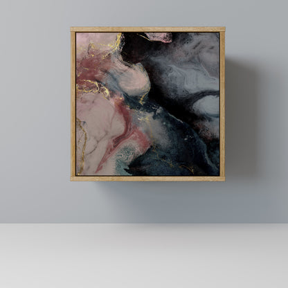 GILDED SWIRLS 1-Door Sideboard in Oak Effect