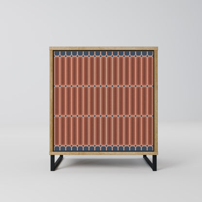 HYPNOTIC GATE 1-Door Sideboard in Oak Effect