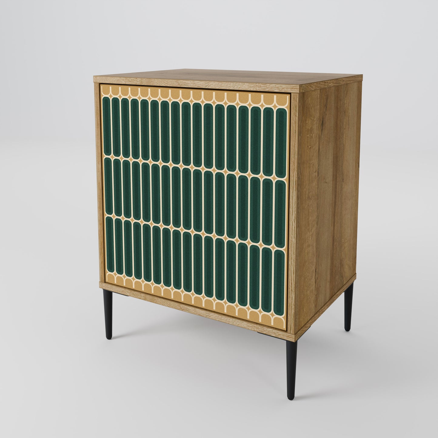 ILUSION GATE 1-Door Sideboard in Oak Effect