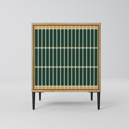 ILUSION GATE 1-Door Sideboard in Oak Effect