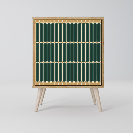 Credenza ILUSION GATE a 1 anta effetto rovere