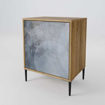 MUTED ARC 1-Door Sideboard in Oak Effect