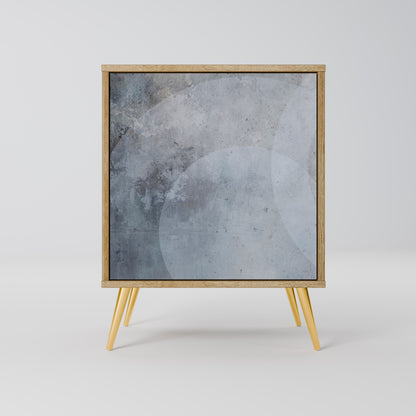 MUTED ARC 1-Door Sideboard in Oak Effect