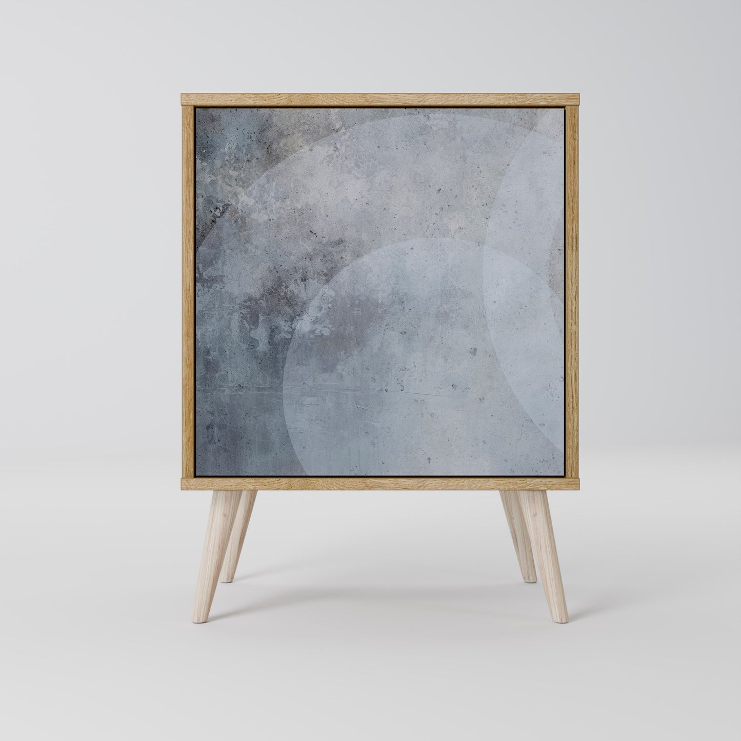 MUTED ARC 1-Door Sideboard in Oak Effect