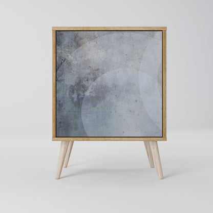 MUTED ARC 1-Door Sideboard in Oak Effect