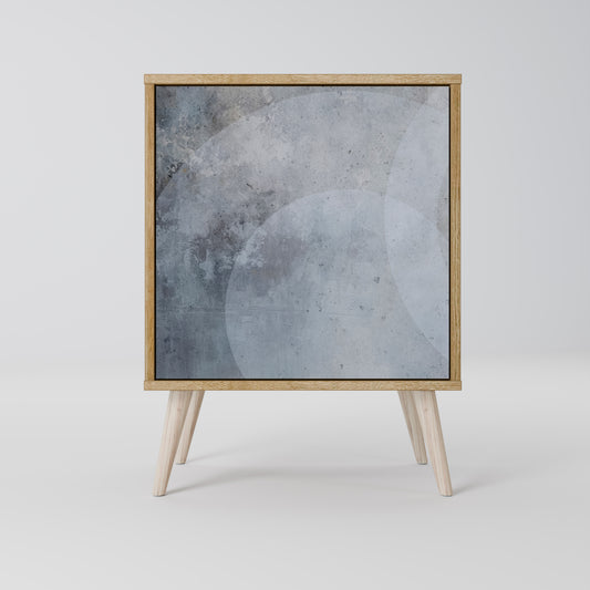 Credenza MUTED ARC a 1 anta effetto rovere