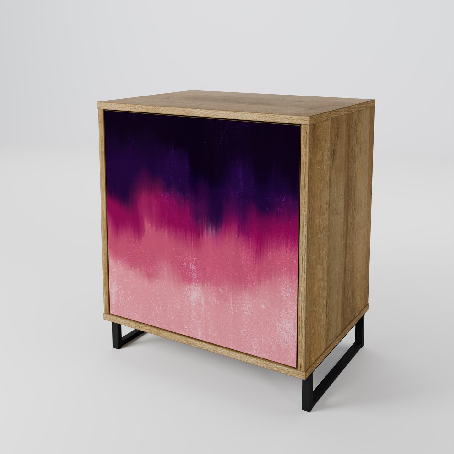 AURORA BOREALIS 1-Door Sideboard in Oak Effect
