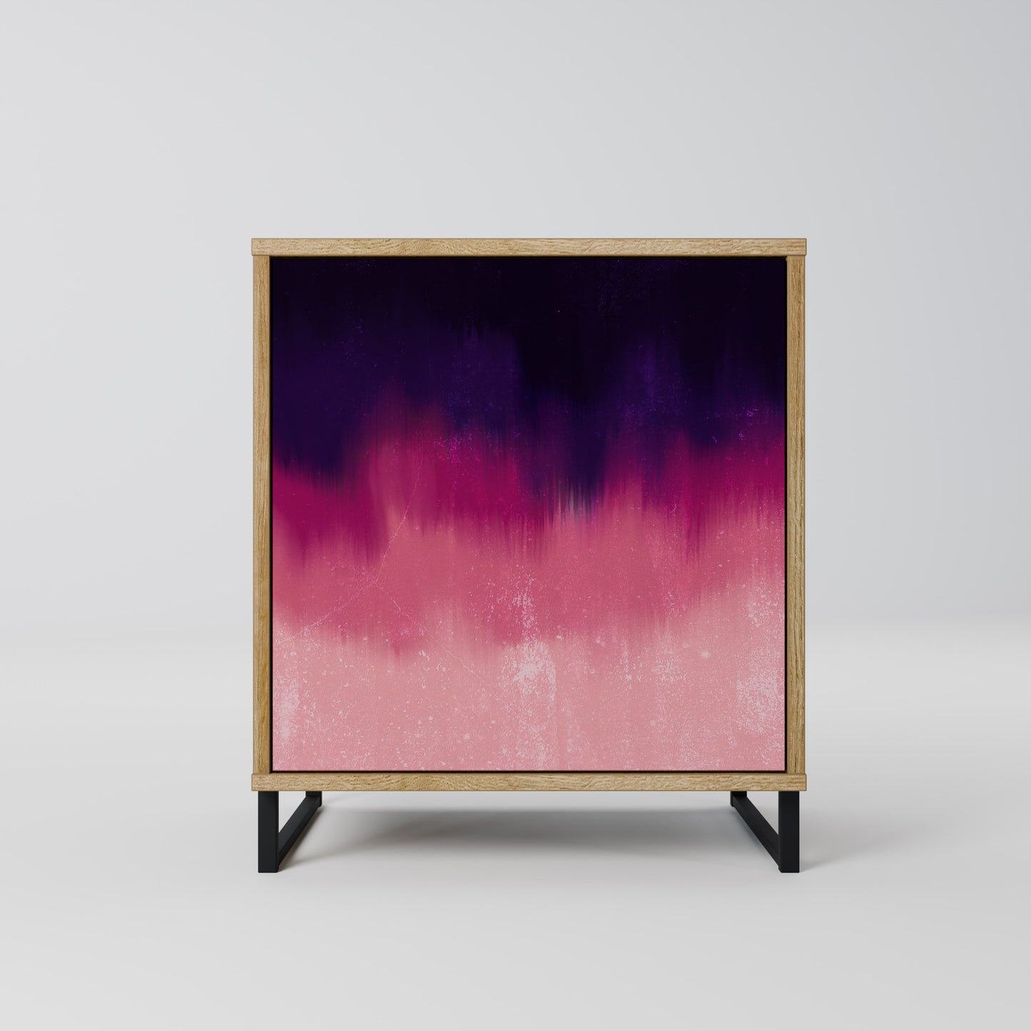 AURORA BOREALIS 1-Door Sideboard in Oak Effect