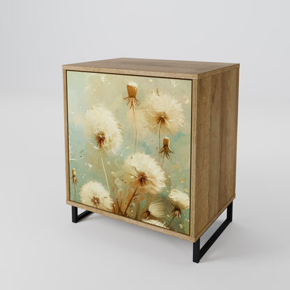 DREAMY MEADOW 1-Door Sideboard in Oak Effect