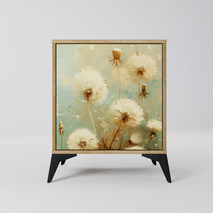 DREAMY MEADOW 1-Door Sideboard in Oak Effect
