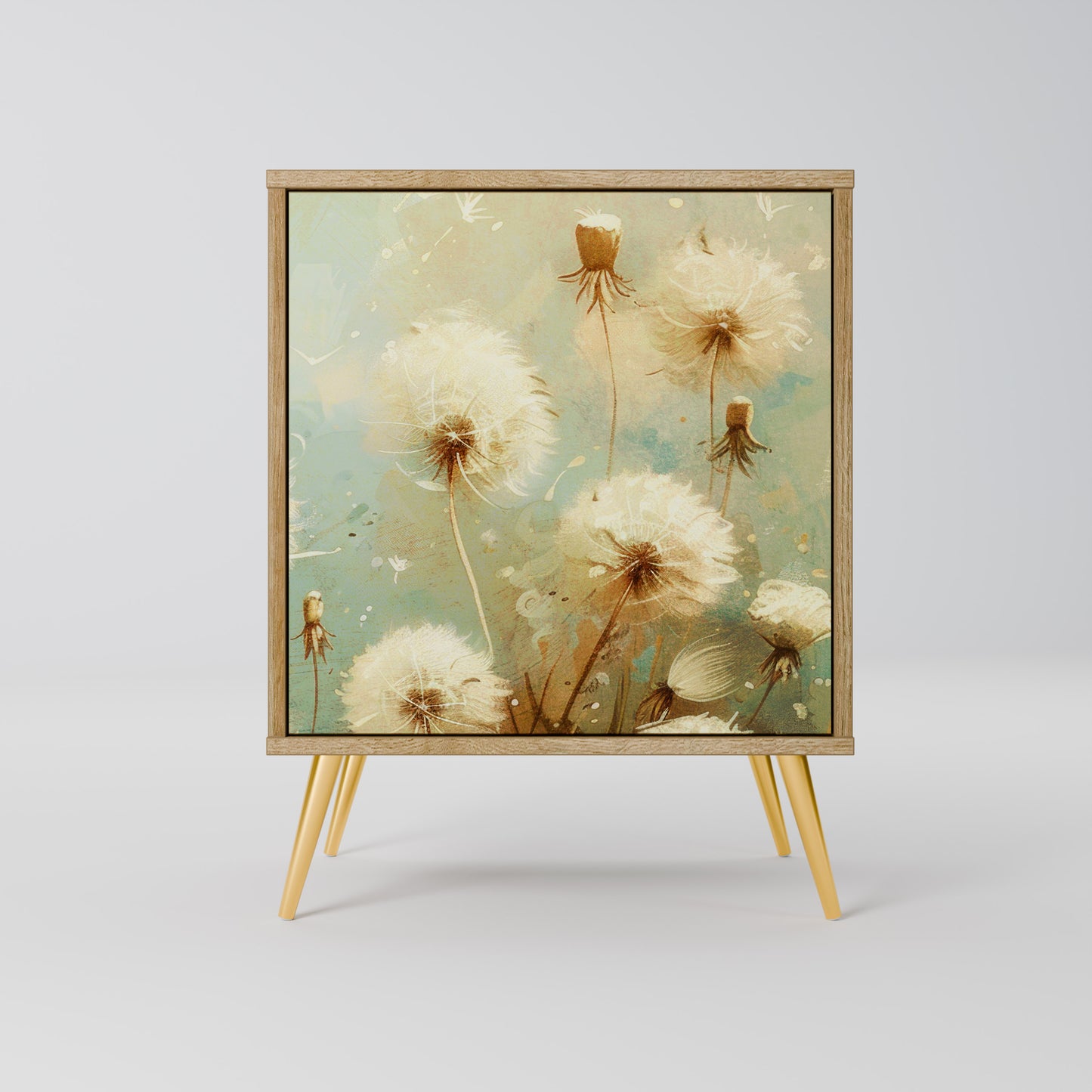 DREAMY MEADOW 1-Door Sideboard in Oak Effect