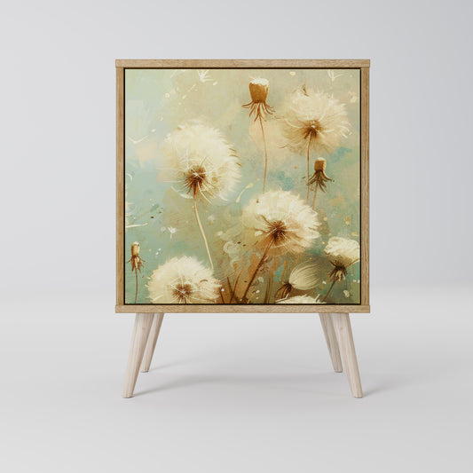 DREAMY MEADOW 1-Door Sideboard in Oak Effect