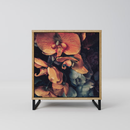 NEVERENDING BLOOM Madia a 1 anta effetto rovere