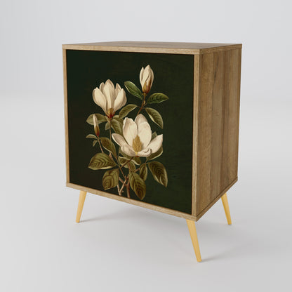 FLORAL NOIR 1-Door Sideboard in Oak Effect