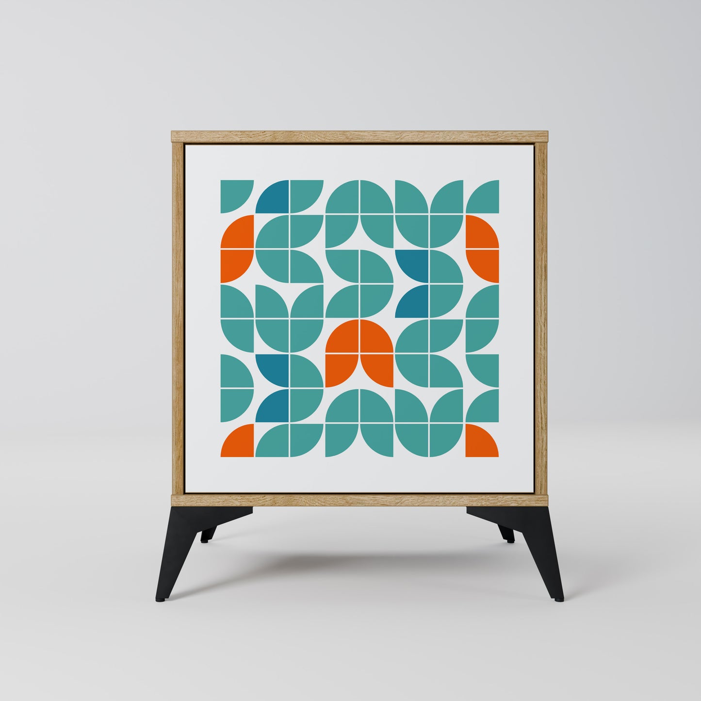 Credenza BE THE CHANGE a 1 anta effetto rovere