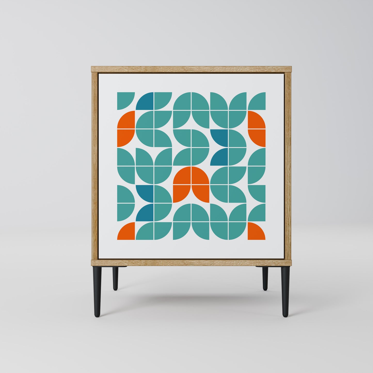 Credenza BE THE CHANGE a 1 anta effetto rovere