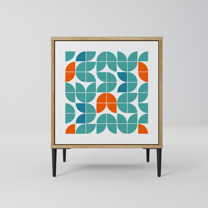 Credenza BE THE CHANGE a 1 anta effetto rovere