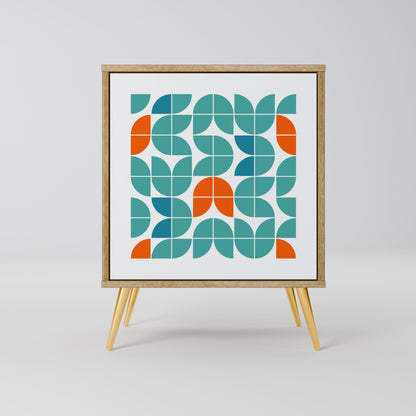 Credenza BE THE CHANGE a 1 anta effetto rovere