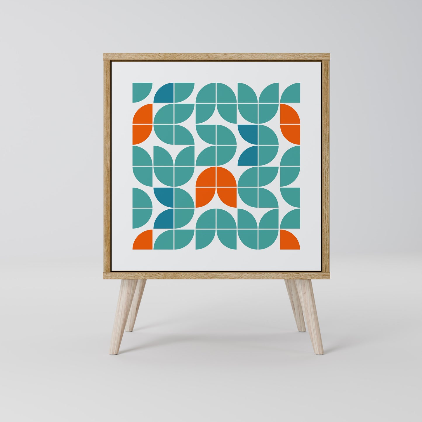 Credenza BE THE CHANGE a 1 anta effetto rovere