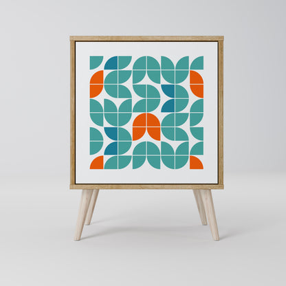 Credenza BE THE CHANGE a 1 anta effetto rovere