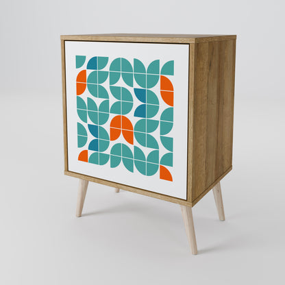 Credenza BE THE CHANGE a 1 anta effetto rovere