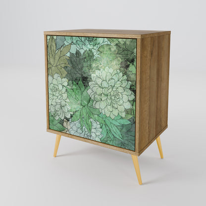 SUCCULENT CLUSTER 1-Door Sideboard in Oak Effect