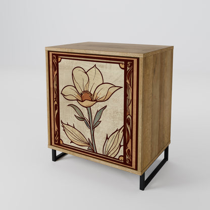 Credenza TIMELESS FLORA a 1 anta effetto rovere