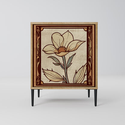 Credenza TIMELESS FLORA a 1 anta effetto rovere